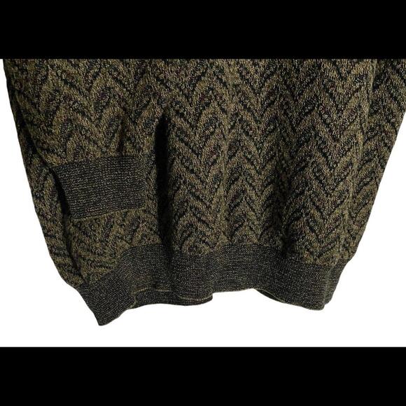 Vintage TSR Sweater Men's 2XL Printed V-Neck Long Sleeve Pullover - Picture 7 of 9